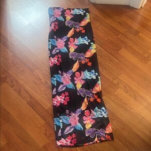 Nasty Gal Black Floral Skirt